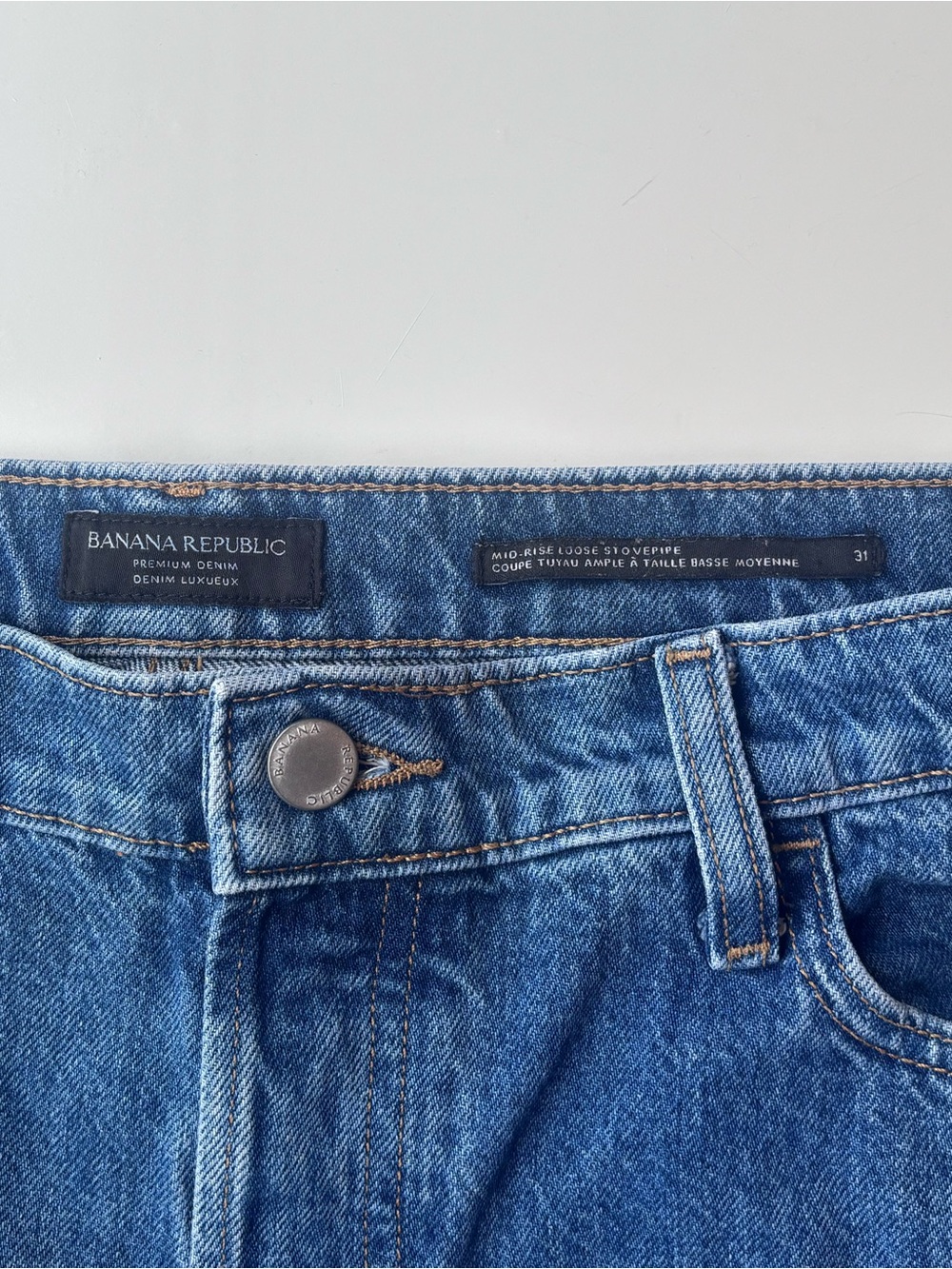 Banana Republic Mid-Rise Loose Stovepipe Jeans - Picture 7 of 10